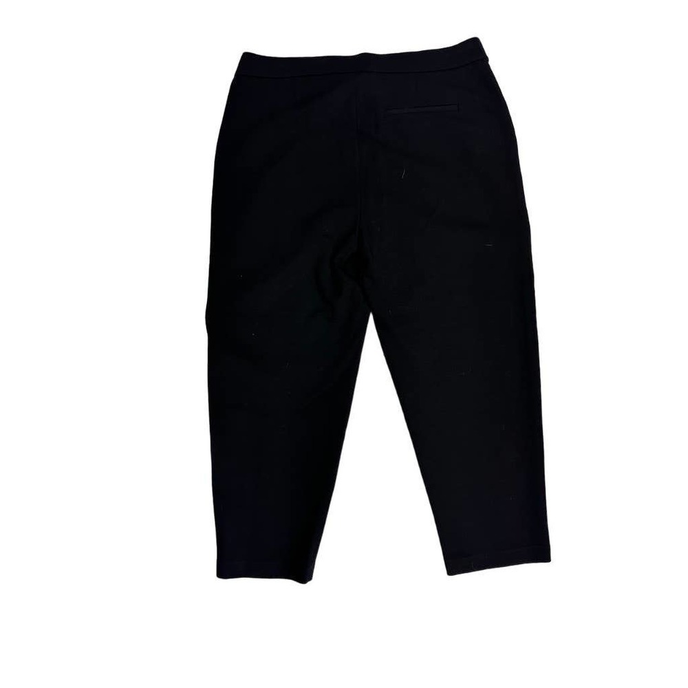 NWT EILEEN FISHER, Black Cropped Trouser, sz. M, Tencel ponte $248